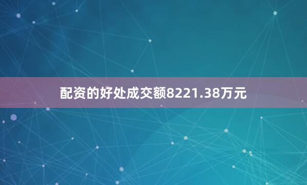配资的好处成交额8221.38万元