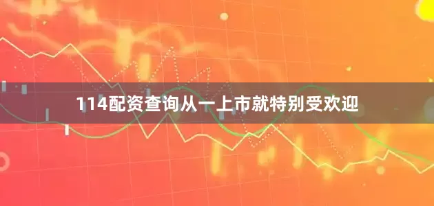 114配资查询从一上市就特别受欢迎